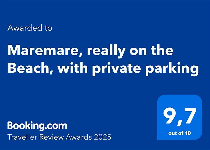Maremare, Really On The Beach, With Private Parking